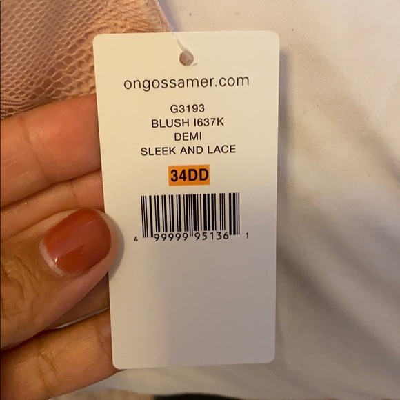 NWT on gossamer blush Demi bra - Picture 2 of 2